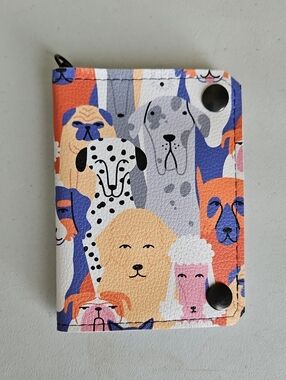Cute Multicolor Dog Print Wallet